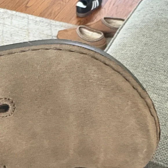 Birkenstock Brown Suede Clogs - Picture 4 of 11